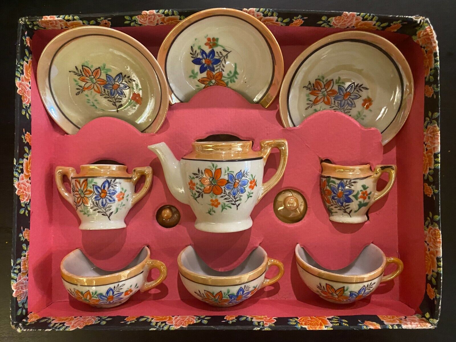 1930s Childs Tea Set Unused Japanese Made Vintage Antique Historical 1 Glory Days Sports