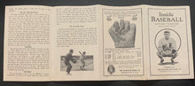 Load image into Gallery viewer, 1920s Inside Baseball Fold-Out Booklet MLB Vintage MILB Wilbert Robinson HOF
