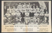 Load image into Gallery viewer, 1963 Windsor Bulldogs Team Issued Photo Allan Cup Senior Amateur Champions
