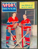 1961 Sport Revue Magazine Beliveau + Geoffrion Cover Montreal Canadiens Hockey
