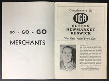 Load image into Gallery viewer, 1967 Sutton Ontario NHL Hockey Program Junior C Hockey League Oldtimers Vintage
