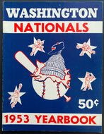 1953 MLB Baseball Washington Nationals Year Book Vintage Yearbook Complete