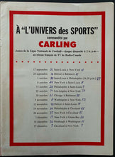 Load image into Gallery viewer, 1961 NFL Guide Carling Beer Promo Vintage Football Publication Quebec French
