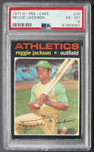 Load image into Gallery viewer, 1971 O-Pee-Chee Reggie Jackson #20 Oakland Athletics PSA EX-MT 6
