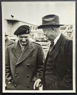 1954 Type 1 Photo President Dwight Eisenhower British Field Marshall USA Vintage