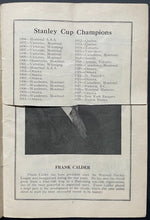Load image into Gallery viewer, 1929 Rare Montreal Forum Hockey Program NHL Maroons v New York Rangers Vintage
