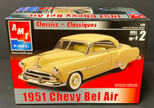 Load image into Gallery viewer, AMT ERTL 1951 Chevy Bel Air Scale 1:25 Model Car Kit Vintage Automobile
