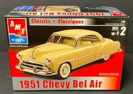 AMT ERTL 1951 Chevy Bel Air Scale 1:25 Model Car Kit Vintage Automobile