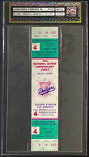 Load image into Gallery viewer, 1974 NLCS Full Ticket Game 4 Series Clincher Dodgers Stadium icert NM-MT 8 Rare
