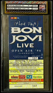 1996 Vintage Bon Jovi These Days Open Air Concert Ticket Erfurt Germany Graded