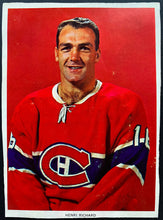 Load image into Gallery viewer, 1963-64 Chex Series 1 Photo Henri Richard NHL Hockey Hall Of Famer Montreal
