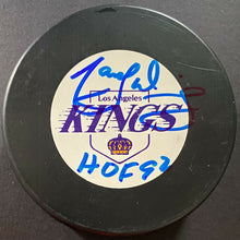 Load image into Gallery viewer, Marcel Dionne Autographed Los Angeles Kings NHL Hockey Puck Signed HOF 92 Noted
