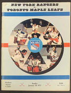 1973 NHL Hockey Program New York Rangers Jean Ratelle Scores Career Goal 250-251