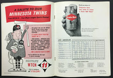 Load image into Gallery viewer, 1965 World Series MLB Program Minnesota Twins v Los Angeles Dodgers Vintage
