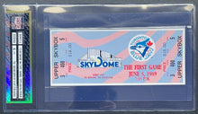 Load image into Gallery viewer, 1989 Toronto Blue Jays Milwaukee Brewers Full Ticket First Skydome Game iCert 9
