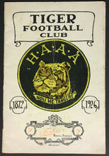 Load image into Gallery viewer, 1926 Hamilton Amateur Athletic Association Tiger Football Club Program Rare CFL
