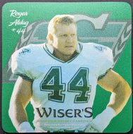 21 Saskatchewan Roughriders Wisers Premium Drink Coasters CFL Football Vintage