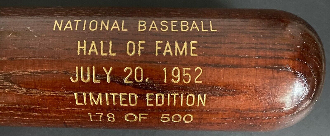 1952 Hall of Fame Induction Bat Paul Waner Ltd Ed 178/500 Cooperstown Baseball