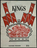 1968 AHL Program Springfield Kings vs San Diego Gulls American Hockey League