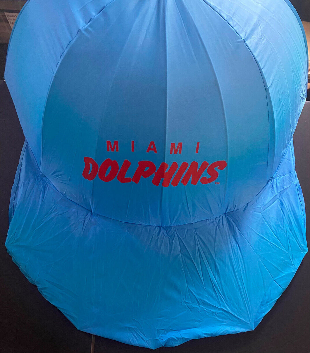 1984 Miami Dolphins Hat Shaped Umbrella NFL Football Vintage