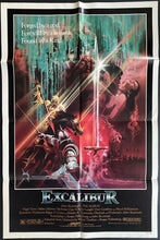 Load image into Gallery viewer, 1981 Vintage Excalibur Movie Poster John Boorman Liam Neeson Patrick Stewart
