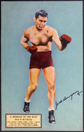 Rare Early Jack Dempsey New York City Restaurant Postcard Vintage Boxing