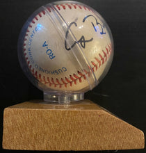 Load image into Gallery viewer, George HW Bush Brian Mulroney Signed Bobby Brown Baseball Autographed JSA LOA
