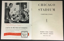 Load image into Gallery viewer, 1955 Chicago Stadium NHL Hockey Program Blackhawks v Toronto Maple Leafs Vintage
