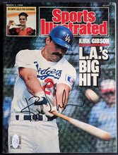 Load image into Gallery viewer, Autographed Kirk Gibson Sports Illustrated Los Angeles Dodgers MLB Signed JSA
