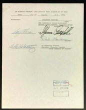 Load image into Gallery viewer, 1978 Colorado Rockies NHL Hockey Original Contract Addendum PAUL GARDNER Signed
