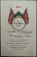 Load image into Gallery viewer, 1927 Alexander Graham Bell / Walter Allward Autographed Historical Menu JSA LOA
