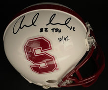 Load image into Gallery viewer, Andrew Luck Autographed Stanford Cardinal Signed Mini Helmet 82 TDs NCAA Panini
