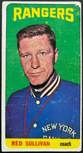 Load image into Gallery viewer, 1964-65 Vintage New York Rangers Red Sullivan Topps Tallboy NHL Hockey Card
