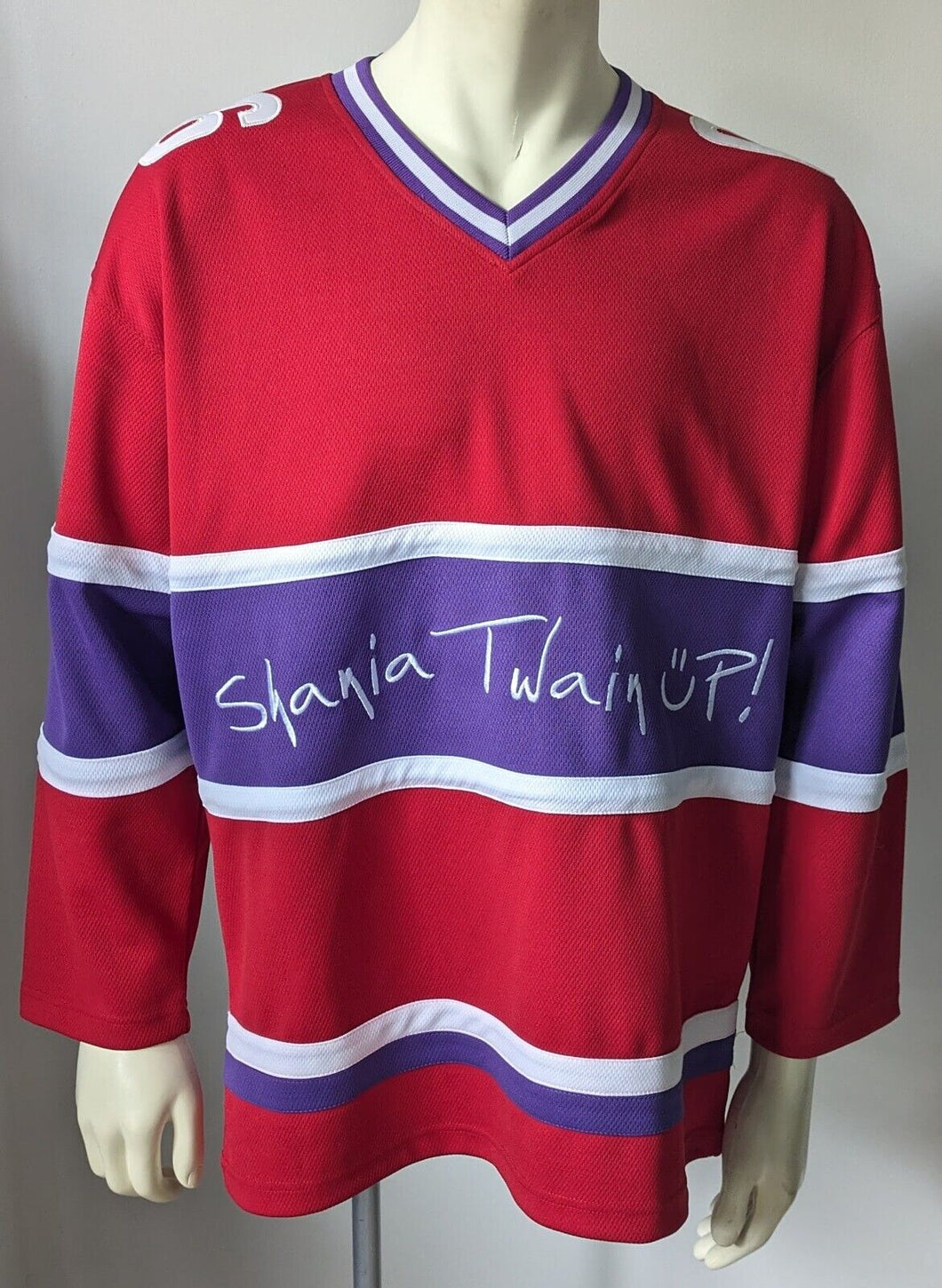 Shania Twain UP! Tour Hockey Jersey 06 + 07 Shoulder Patches Medium Pop Country