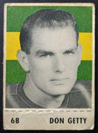 1956 Shredded Wheat CFL Football Don Getty Edmonton Eskimos Trading Card #6B