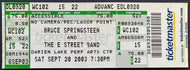 2003 Bruce Springsteen + E Street Band Vintage Full Concert Ticket Darien Lake