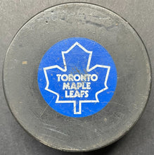 Load image into Gallery viewer, Toronto Maple Leafs Jet Ice Limited NHL Hockey Official Vintage Game Puck
