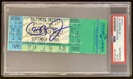1995 MLB Baseball Baltimore Orioles Cal Ripken Signed Ticket Autographed PSA