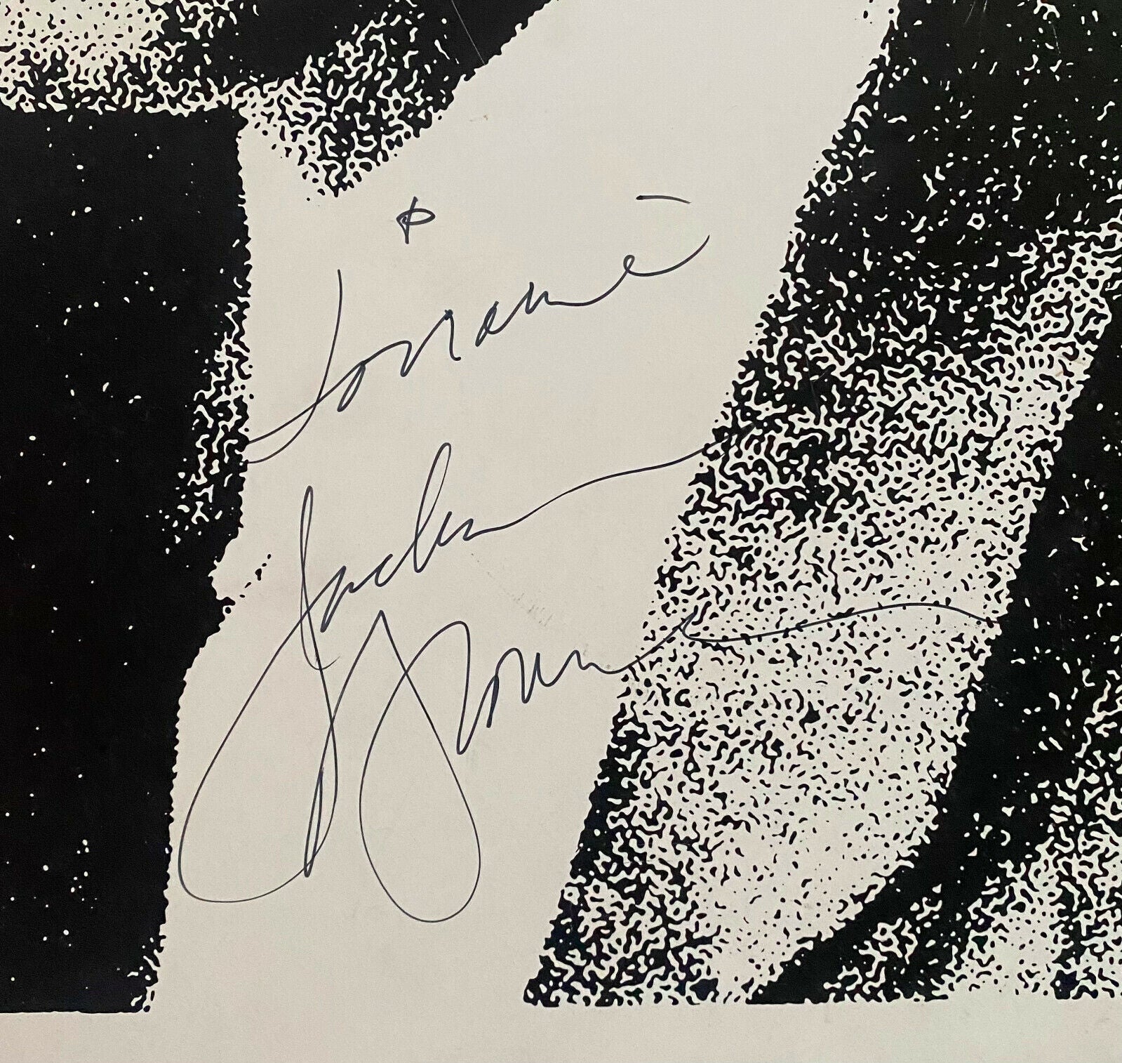 Jackson Browne Signed Poster World In Motion Tour 1989 Vintage