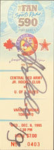 Load image into Gallery viewer, Alexei Yashin Autographed 1995 Central Red Army Jr Team Hockey Game Ticket

