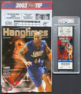 Michael Jordan Final NBA Game Slabbed Ticket + Program Washington Wizards PSA