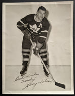 Harry Watson Autographed Signed Photo Toronto Maple Leafs NHL Hockey JSA COA VTG