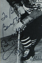 Load image into Gallery viewer, 1983 NHL Chicago Blackhawks Hofer Bobby Hull #16 Autographed Beehive Photo JSA
