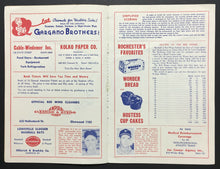 Load image into Gallery viewer, 1947 International League Baseball Program Rochester vs Toronto Maple Leafs IL
