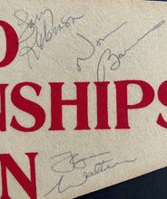 Load image into Gallery viewer, 1981 Signed IIHF World Championships Team Canada Pennant Autographed Don Cherry

