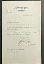 Load image into Gallery viewer, 1915 National League Baseball Signed Typed Letterhead John Tener Autographed
