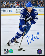 Load image into Gallery viewer, Brayden Point Autographed Signed Photo NHL Hockey Tampa Bay Lightning COA
