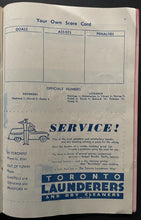 Load image into Gallery viewer, 1952 NHL Hockey Vintage Program Toronto Maple Leafs vs Detroit Red Wings MLG
