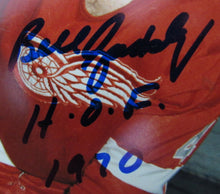 Load image into Gallery viewer, 1970 NHL Detroit Red Wings Bill Gadsby Autographed Hall Of Fame Photograph 8x10
