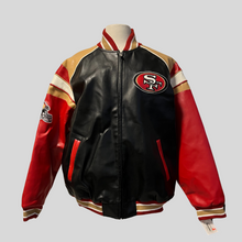 Load image into Gallery viewer, San Francisco 49ers Leather Jacket Vintage NFL Football
